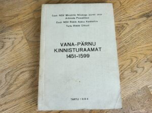 Vana-Pärnu kinnisturaamat 1451-1599