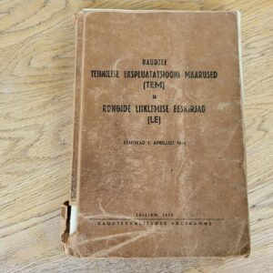 Raudtee tehnilise ekspluatatsiooni määrused 1938