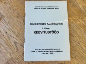 Remonditööde ajanormatiivid keevitustööd