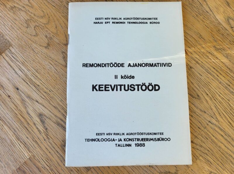 Remonditööde ajanormatiivid keevitustööd
