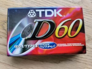 UUS! TDK D60 Kassett