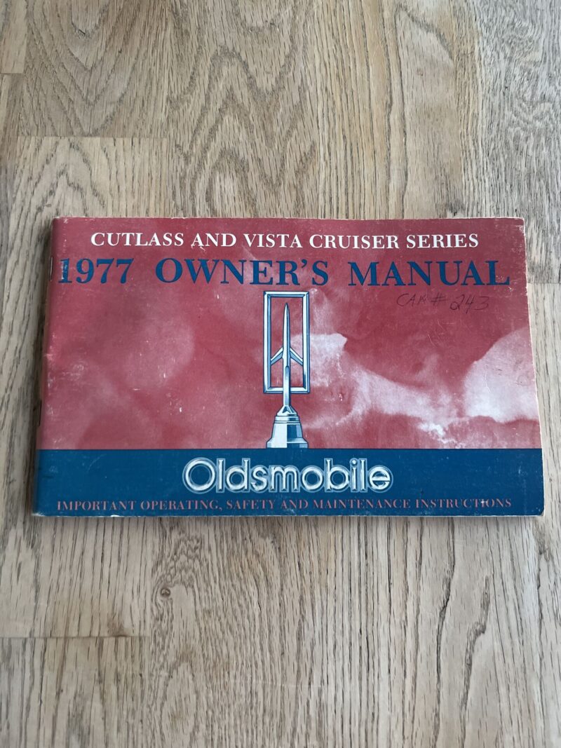 1977 owners manual Oldsmobile