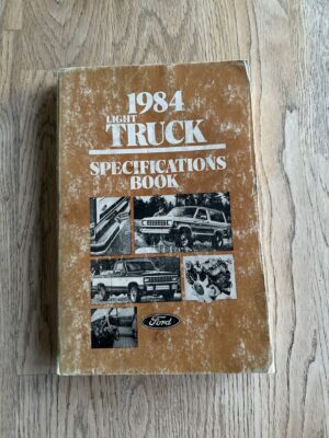 1984 light truck specifications book
