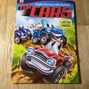 Värviraamat Fun Cars Jumbo Coloring and Activity book