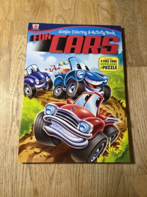 Värviraamat Fun Cars Jumbo Coloring and Activity book