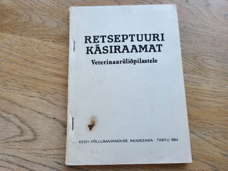 99102263 Retseptuuri käsiraamat veterinaarüliõpilstele