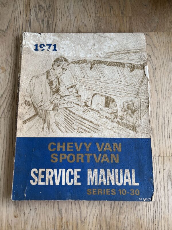 1971 Chevy Van Sportvan Service Manual series 10-30
