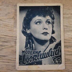 99194081 Moodsad lööklaulud . 1938
