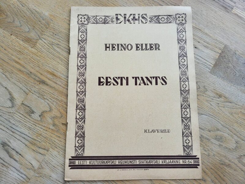 99310026 Eesti tants klaverile . Heino Eller