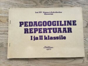 Pedagoogiline repertuaar I ja II klassile