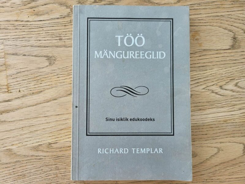 99979649 Töö mängureeglid . Richard Templar