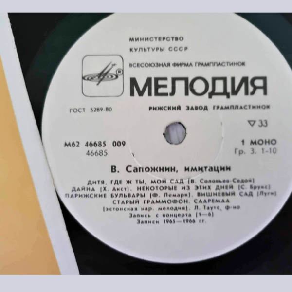 Vladimir Sapožnin – imitatsioonid