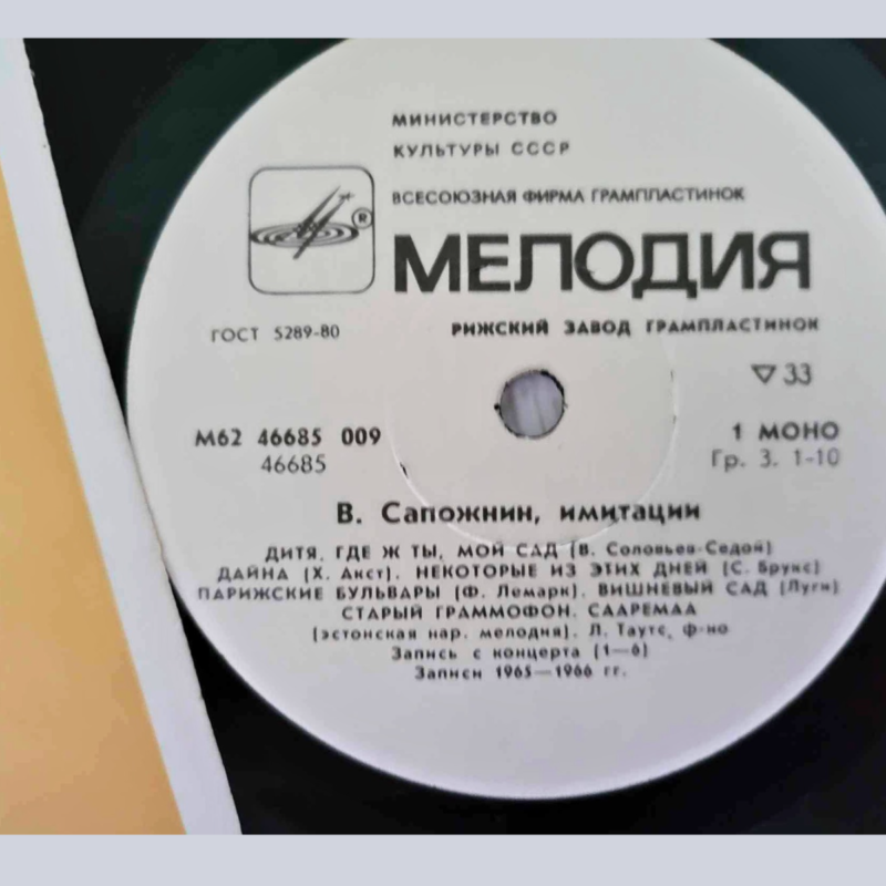 Vladimir Sapožnin – imitatsioonid