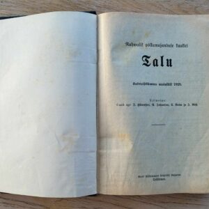 Rahvalik põllumajanduse kuukiri TALU 12 aastakäik 1928