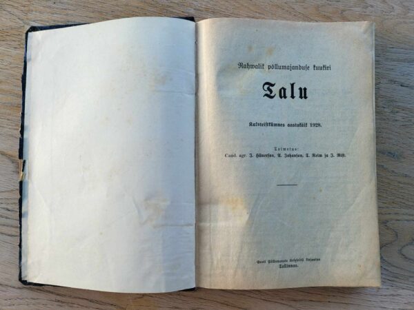Rahvalik põllumajanduse kuukiri TALU 12 aastakäik 1928