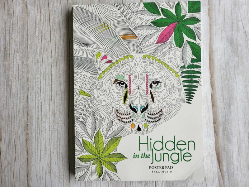 111023896 Hidden in the Jungle An Anti-Stress Colouring Värvimisraamat