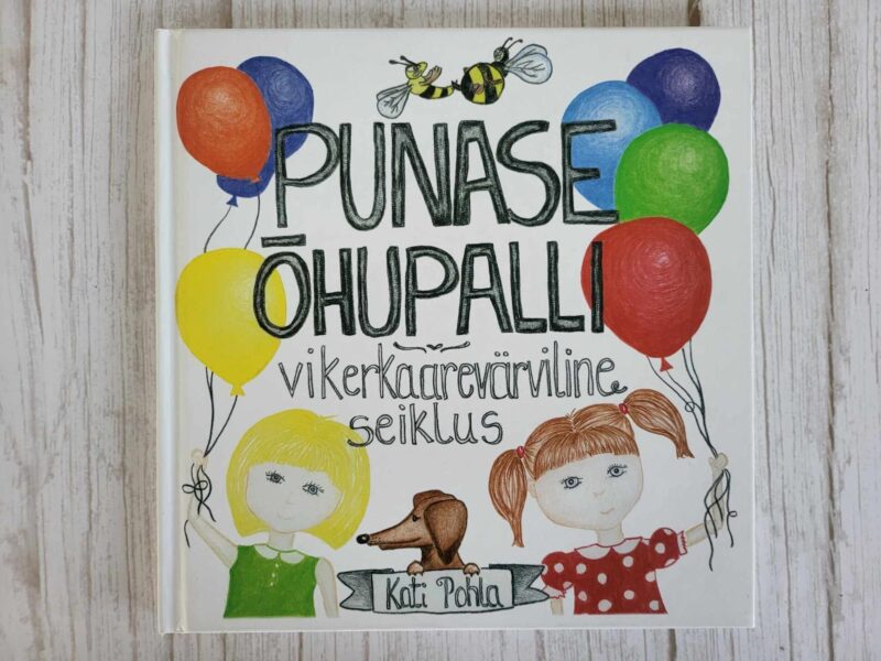 112974776 Punase õhupalli vikerkaarevärviline seiklus . Kati Pohla