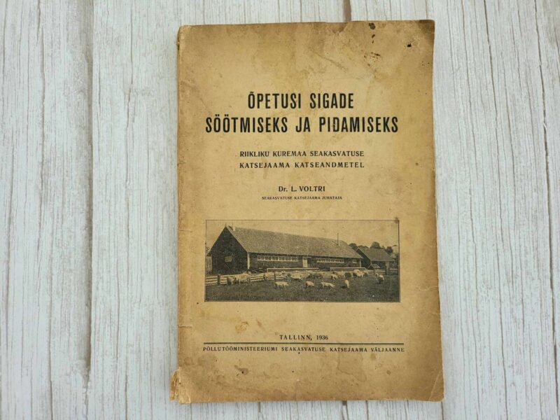Õpetusi sigade söötmiseks ja pidamiseks 1936