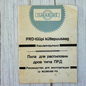 PRD tüüpi küttepuusaag Kasutusjuhend