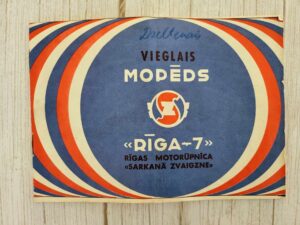 Mopeed Riga 7 serviseraamat