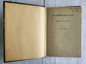 Zur Archäologie Eestis 1925