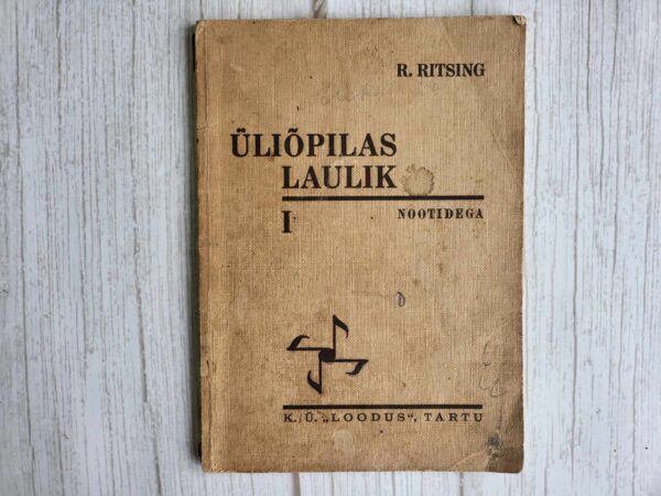 Üliõpilas laulik I nootidega . R, Ritsing 1933