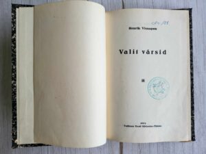 Valit värsid . Henrik Visnapuu