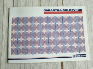 Nissan Garantii-hooldevihik serviseraamat