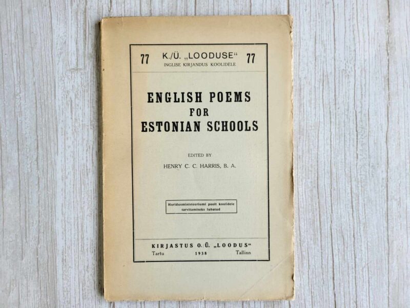 English poems for Estonian schools 1938