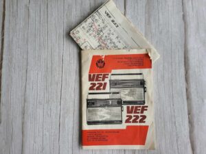 VEF 221 VEF 222 Raadio Instruktsioon