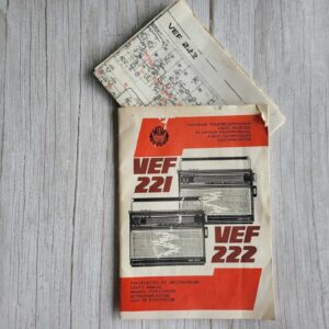 118681118 VEF 221 VEF 222 Raadio Instruktsioon
