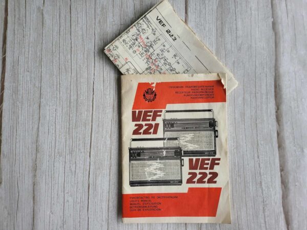 VEF 221 VEF 222 Raadio Instruktsioon