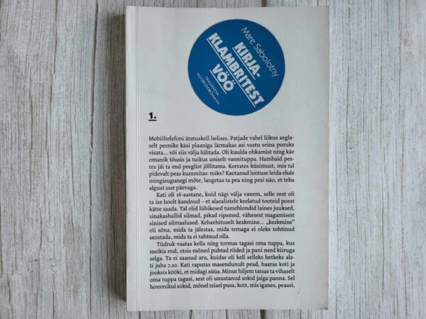 119096324 Kirjaklambritest vöö . Mare Sabolotny