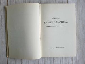 Rahutus maailmas . Arthur Lossman