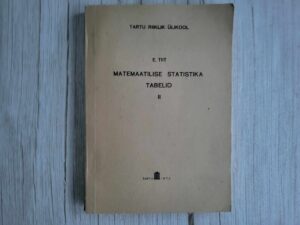 Matemaatiline statistika II . Ene-Margit Tiit