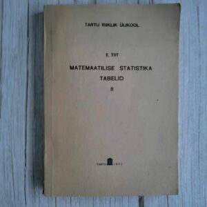 Matemaatiline statistika II . Ene-Margit Tiit
