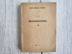 Tõenäosusteooria II