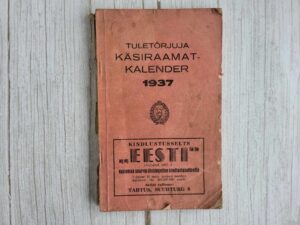 Tuletõrjuja käsiraamat-kalender 1937