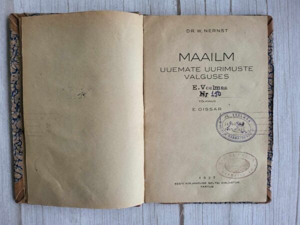 Maailm uuemate uurimuste valguses . 1927
