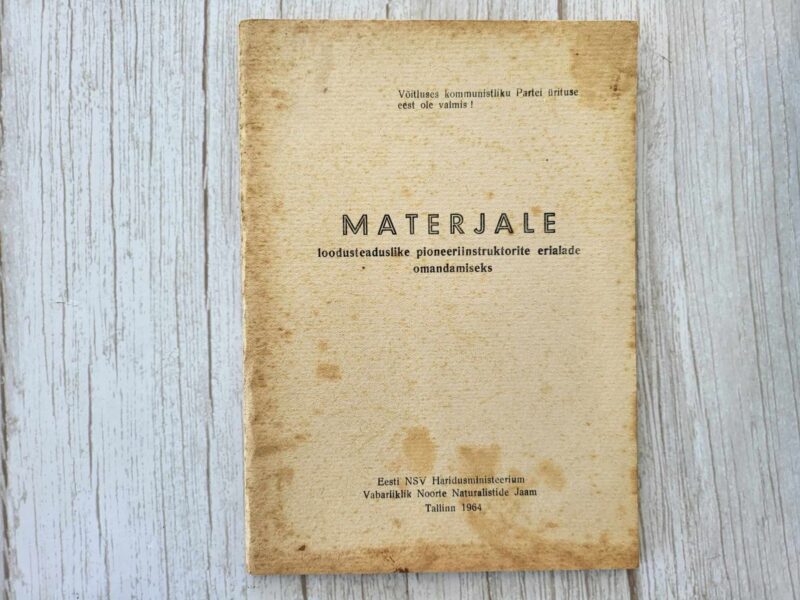 120802287 Materjale looduslike pioneeriinstruktorite erialade omandami