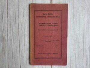 Missugust ilma homme oodata Johannes Käis