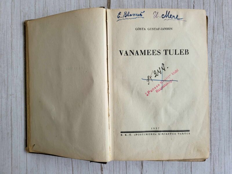 121488753 Vanamees tuleb Gösta Gustaf-Janson 1937