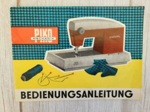 DDR Laste õmblusmasina PIKO Kasutajaraamat