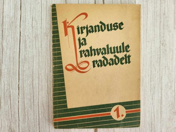 Kirjanduse ja rahvaluule radadelt I