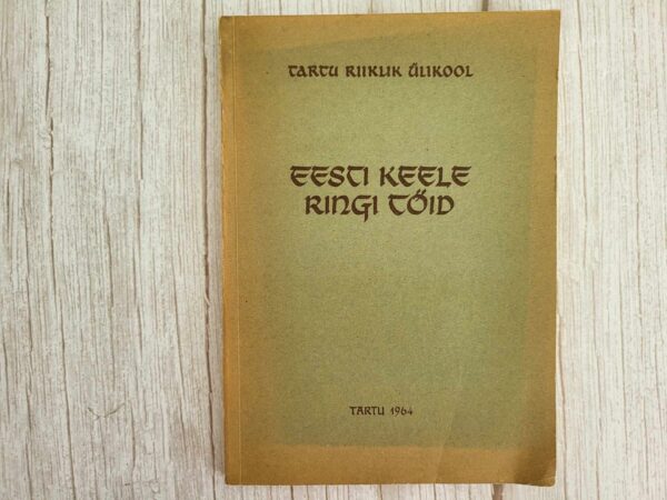 Eesti keele ringi töid
