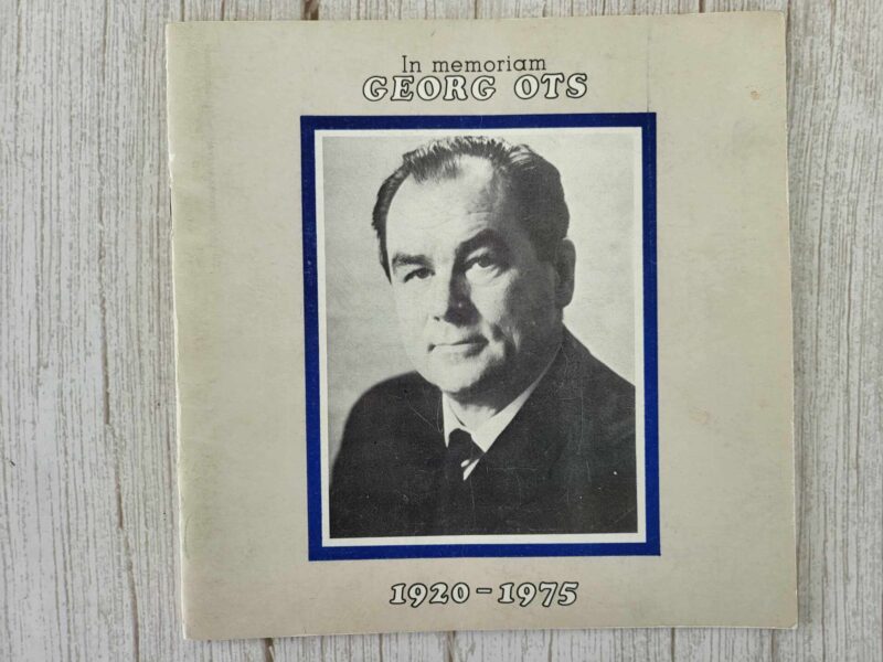 122290636 Georg Otsa elu 1920 - 1975