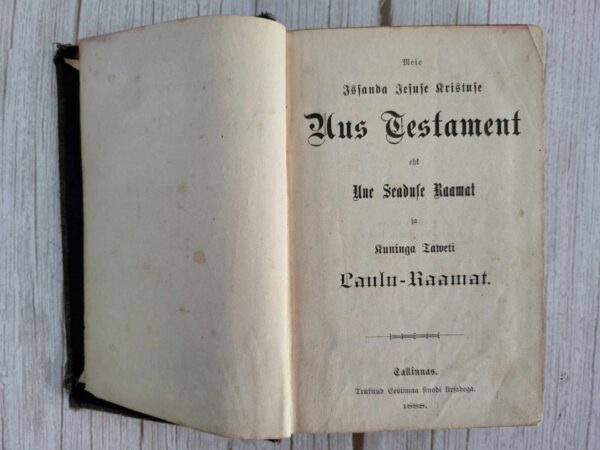 Uus Testament . 1888