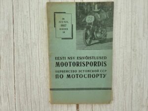 Eesti NSV Esivõistlused Mootorispordis 1957 motosport