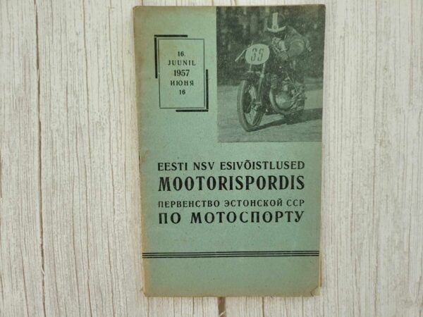 Eesti NSV Esivõistlused Mootorispordis 1957 motosport