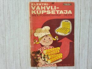 Vahvliküpsetaja Volta kasutamisjuhend